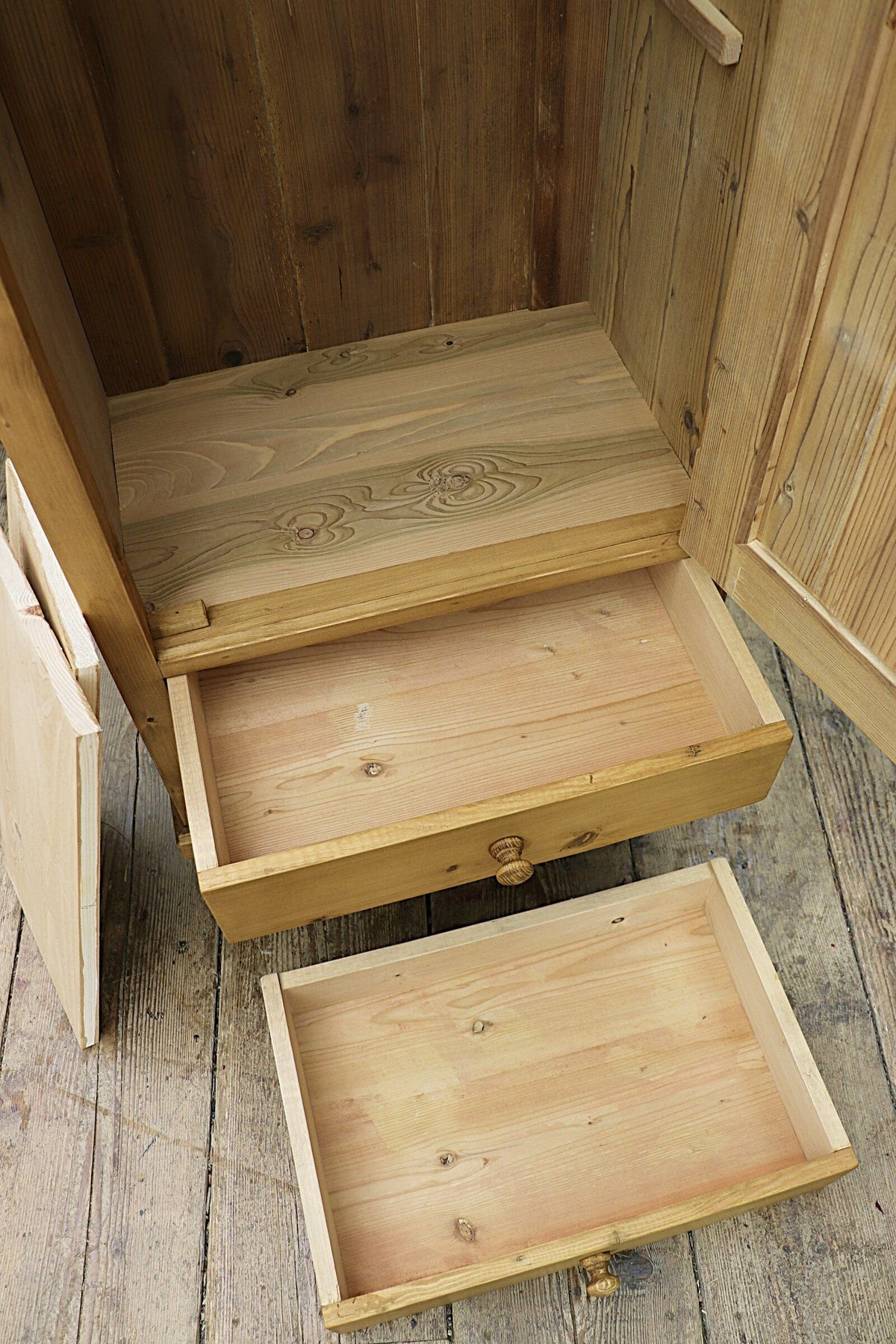 ❤️ Superb! Old Pine Cupboard/ Drawers -Linen/ Larder/ Home Office/ Bathroom ❤️