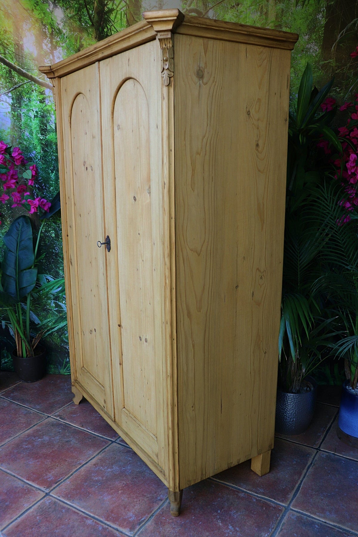 🤩 Lovely! Old Pine Wardrobe/ 'Housekeepers' Cupboard-Linen/ Larder/ Food 🤩