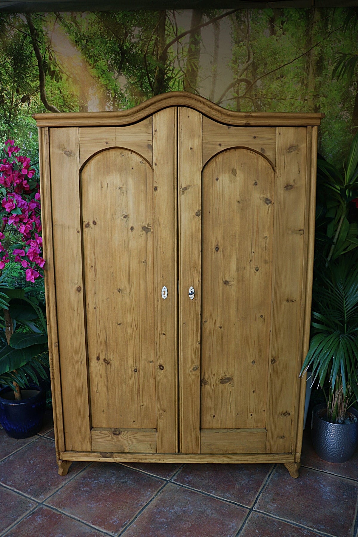 π Gorgeous! Old Pine Wardrobe/ Cupboard-Linen/ Larder/ Food/ Home Office π