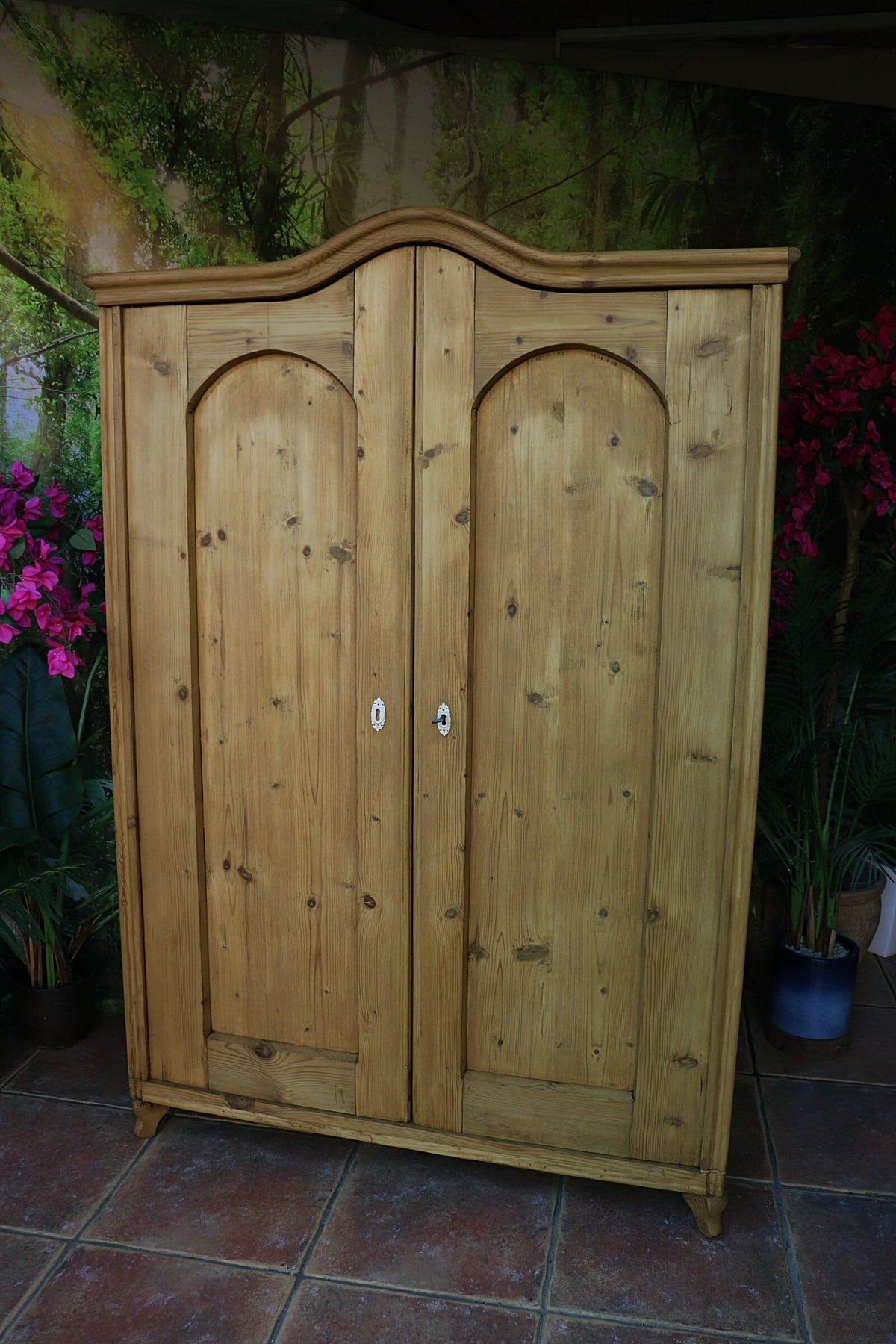 π Gorgeous! Old Pine Wardrobe/ Cupboard-Linen/ Larder/ Food/ Home Office π