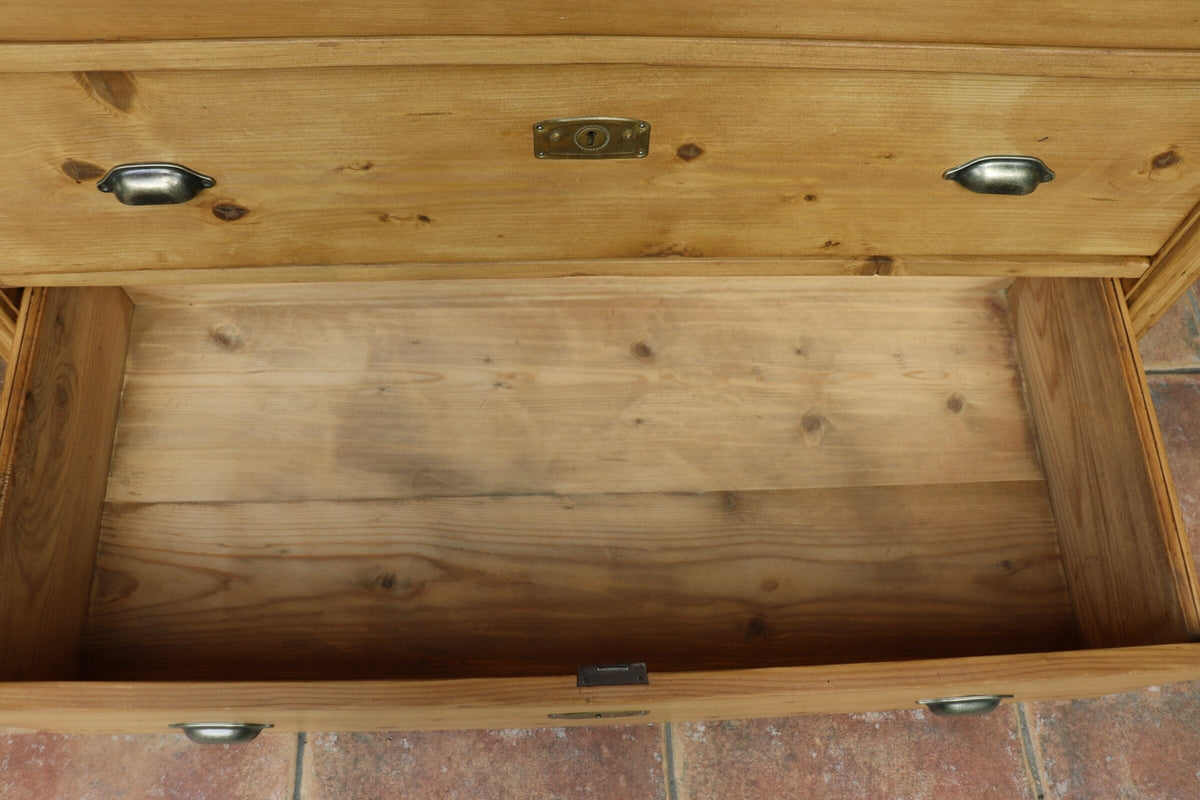 🩷 BIG!! Old Victorian Pine Chest Drawers/ Sideboard/ Kitchen/ TV Stand 🩷