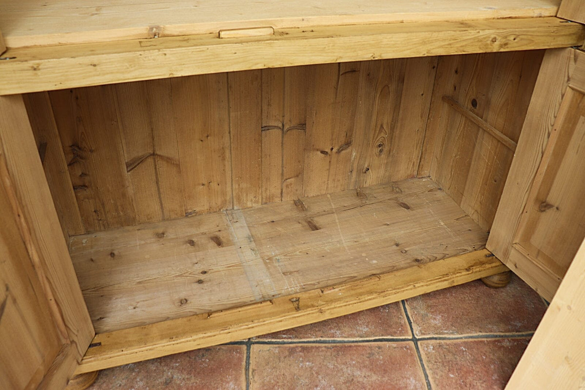 π WOW! BIG! Old Pine 4 Door Cupboard-Linen/ Larder/ Food/ TV Cabinet/ Office π