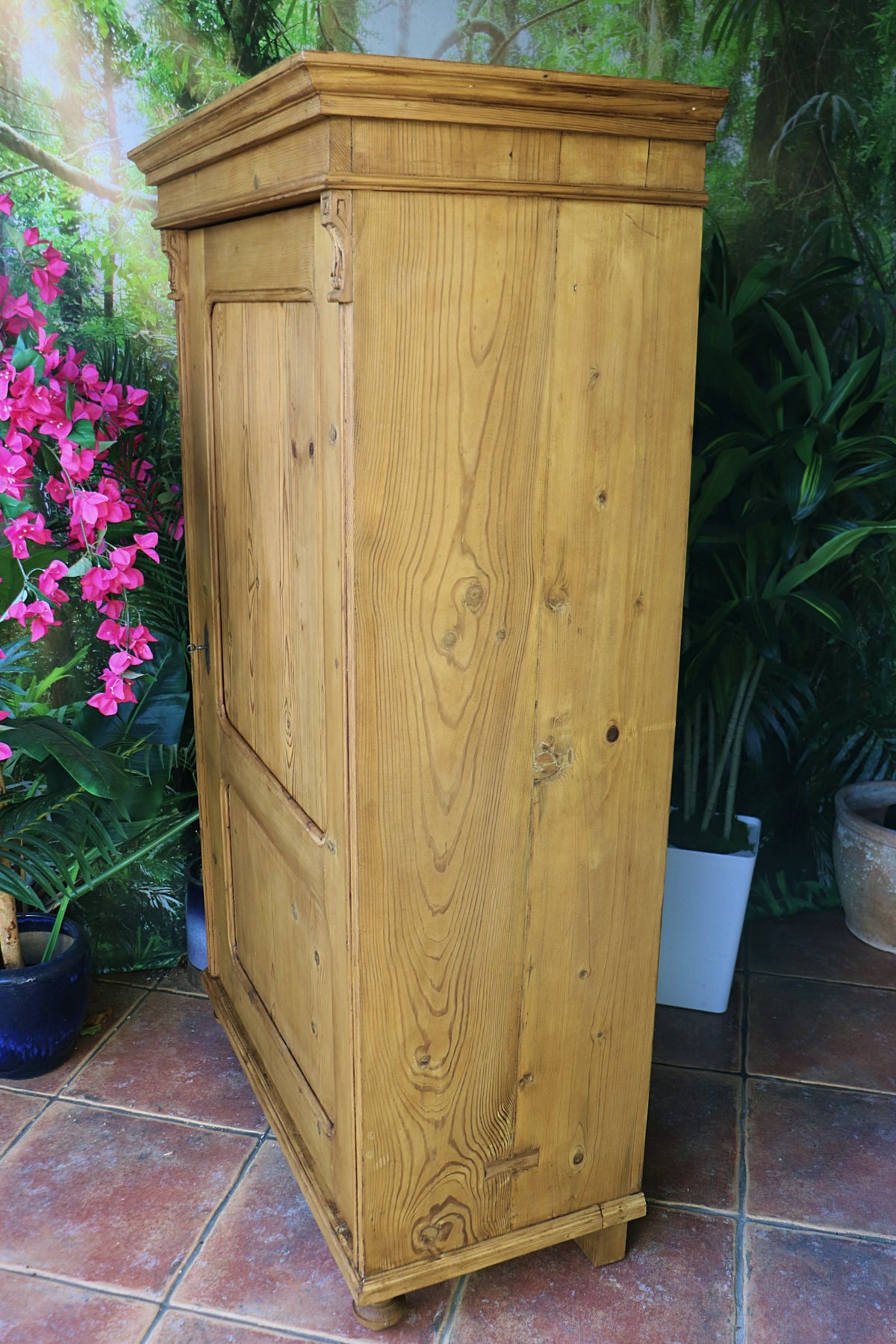 😍 Fantastic! Old Antique Pine Cupboard/ Wardrobe-Linen/ Larder/ Food/ Office 😍