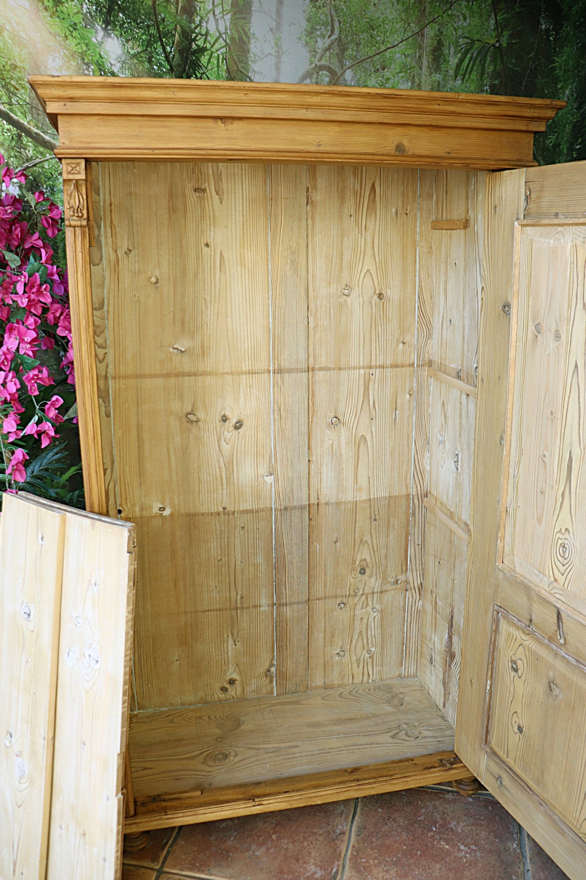 😍 Fantastic! Old Antique Pine Cupboard/ Wardrobe-Linen/ Larder/ Food/ Office 😍