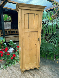 😍 WOW! OLD PINE TALL CABINET/ CUPBOARD/ WARDROBE 😍 - oldpineshop.co.uk