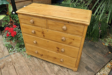 ❤️ LOVELY OLD ANTIQUE STRIPPED PINE CHEST OF 5 DRAWERS/ SIDEBOARD 😀 - oldpineshop.co.uk