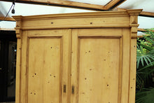💕 WOW! BIG! OLD ANTIQUE PINE DOUBLE KNOCK DOWN WARDROBE 💕 - oldpineshop.co.uk