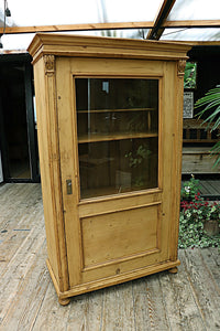💖 OMG! Old Pine Glazed Cupboard/ Display Cabinet 💖 - oldpineshop.co.uk