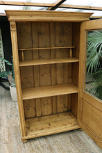 💖 OMG! Old Pine Glazed Cupboard/ Display Cabinet 💖 - oldpineshop.co.uk