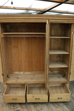 🥳 Unique! Cottage Height!!! Old Pine Triple Knock Down Wardrobe 🍾 - oldpineshop.co.uk
