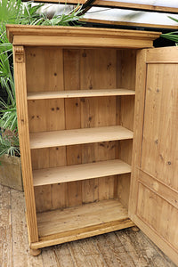 🤩 Old Victorian 1 Door Pine Cupboard - Linen/Larder/Food/Wardrobe 💕 - oldpineshop.co.uk