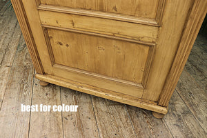 🤩 Old Victorian 1 Door Pine Cupboard - Linen/Larder/Food/Wardrobe 💕 - oldpineshop.co.uk