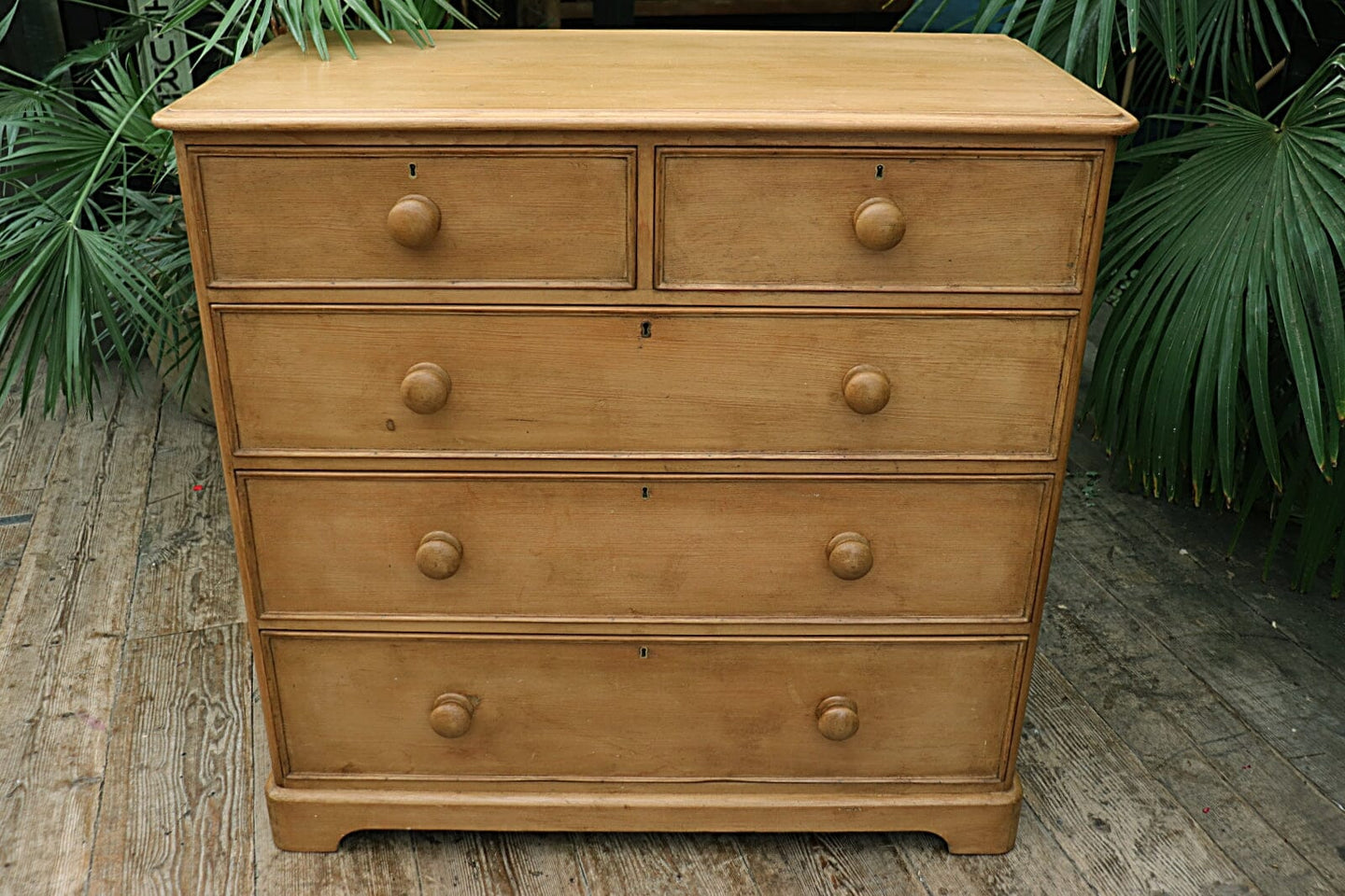 ❤️ Quality! Large Old Antique Victorian Pine Chest of Five Drawers/Sideboard ❤️ - oldpineshop.co.uk