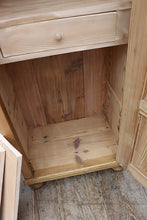 ❤️ Superb! Old Antique Pine Slim Cabinet With Drawer Linen/Larder/Cupboard ❤️ - oldpineshop.co.uk