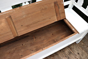 💖 Old Style Antique/ Reclaimed Pine Storage/ Box/ Hungarian Bench 💖 - oldpineshop.co.uk