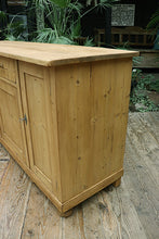 💕 Amazing! Big! Old 2m Antique Stripped Pine Dresser Base/ Sideboard/ TV Stand 💕 - oldpineshop.co.uk