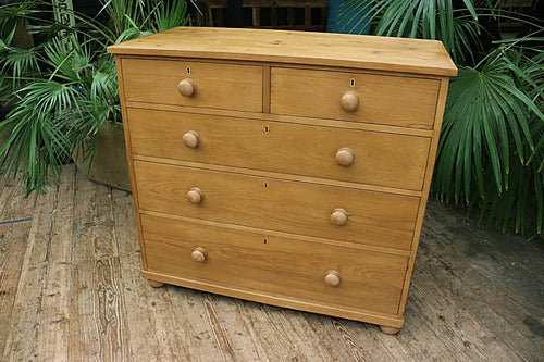 ❤️ Beautiful & Large Old Victorian Pine Chest Of Drawers/ Sideboard ❤️ - oldpineshop.co.uk