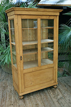 💖 WOW! Old Pine Glazed Display Cupboard/ Cabinet 💖 - oldpineshop.co.uk