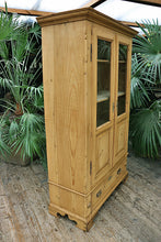 💖 WOW! Old Victorian Pine Glazed Display Cupboard/Cabinet/Linen/Larder 💖 - oldpineshop.co.uk