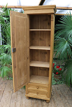 😍 Fabulous Old Pine Tall Cupboard - Housekeeping/ Wardrobe 😍 - oldpineshop.co.uk