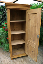 💖 Beautiful! Old Pine Tall Slim Cupboard-Linen/ Larder/ Housekeeping/ Wardrobe 💖 - oldpineshop.co.uk