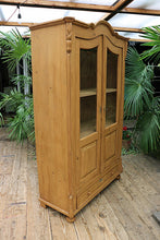 💖 WOW! Old Antique Victorian Pine Glazed Display Cupboard/ Cabinet 💖 - oldpineshop.co.uk