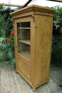 🤩 Gorgeous Old Victorian Pine Glazed Display Cupboard/Cabinet/Linen/Larder 😍 - oldpineshop.co.uk