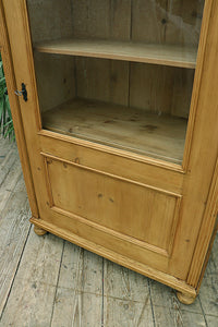 🤩 Gorgeous Old Victorian Pine Glazed Display Cupboard/Cabinet/Linen/Larder 😍 - oldpineshop.co.uk