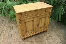 Unusual & Cute Old Victorian Pine Dresser Base/ Sideboard/ TV Stand - oldpineshop.co.uk