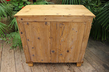 Unusual & Cute Old Victorian Pine Dresser Base/ Sideboard/ TV Stand - oldpineshop.co.uk