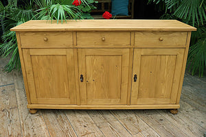 😍 Quality! Handmade Pine Shaker Style Kitchen Dresser Base/Sideboard/TV Stand 😍 - oldpineshop.co.uk