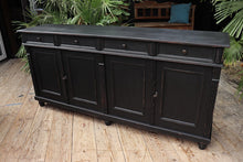 🤩 Big! Old 2m Antique Style Pine/Black Painted Sideboard/Dresser Base/TV Stand 🤩 - oldpineshop.co.uk