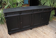 🤩 Big! Old 2m Antique Style Pine/Black Painted Sideboard/Dresser Base/TV Stand 🤩 - oldpineshop.co.uk