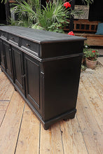 🤩 Big! Old 2m Antique Style Pine/Black Painted Sideboard/Dresser Base/TV Stand 🤩 - oldpineshop.co.uk