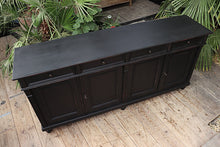 🤩 Big! Old 2m Antique Style Pine/Black Painted Sideboard/Dresser Base/TV Stand 🤩 - oldpineshop.co.uk