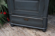 💖 Fabulous Old Georgian Pine/Grey Painted Hanging Cupboard/ Drawers - oldpineshop.co.uk