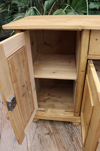 ❤️ Beautiful! Big! 1.84m Old Pine Dresser Base/ Sideboard/ TV Stand ❤️ - oldpineshop.co.uk