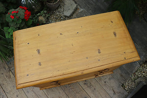 💖 WOW! Lovely Old Victorian Pine Chest Drawers/ Sideboard/ TV Stand 💖 - oldpineshop.co.uk