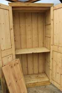 💖 Stunning! Old Antique Victorian Pine 2 Door Cupboard-Larder/Linen/Wardrobe 🤩 - oldpineshop.co.uk