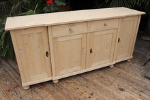 🤩 2m Old Style Pine Dresser Base/ Sideboard/ TV Stand To Wax or Paint 🤩 - oldpineshop.co.uk