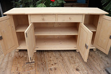 🤩 2m Old Style Pine Dresser Base/ Sideboard/ TV Stand To Wax or Paint 🤩 - oldpineshop.co.uk