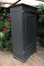 💖 Old Victorian Pine/Grey Painted Cupboard/Drawer-Larder/Linen/Wardrobe 💖 - oldpineshop.co.uk