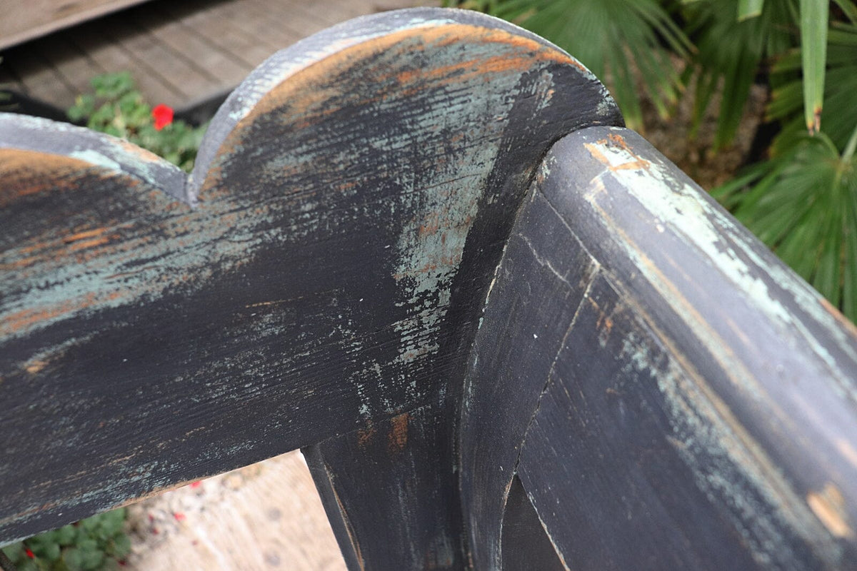 😍 Old (Original) Painted Pine 'Hungarian' Storage/Box Bench/Settle/Pew 😍 - oldpineshop.co.uk