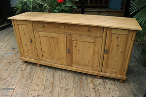 💕 Fantastic! Big! 2m Old Pine Dresser Base/ Sideboard/ TV Stand 💕 - oldpineshop.co.uk