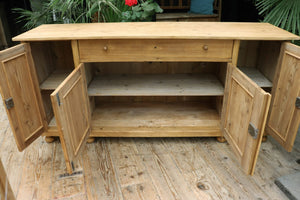 💕 Fantastic! Big! 2m Old Pine Dresser Base/ Sideboard/ TV Stand 💕 - oldpineshop.co.uk