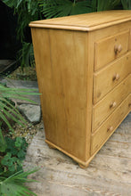 ❤️ Quality Old Large/ Shallow Victorian Pine Chest Of Drawers/ Sideboard ❤️ - oldpineshop.co.uk