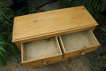 ❤️ Quality Old Large/ Shallow Victorian Pine Chest Of Drawers/ Sideboard ❤️ - oldpineshop.co.uk