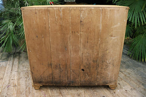 ❤️ Quality Old Large/ Shallow Victorian Pine Chest Of Drawers/ Sideboard ❤️ - oldpineshop.co.uk