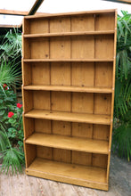 💖 Old Victorian Pine Waterfall Bookshelves - Kitchen/Shop Display Stand 💖 - oldpineshop.co.uk