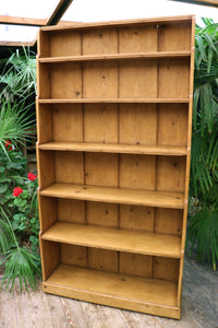 💖 Old Victorian Pine Waterfall Bookshelves - Kitchen/Shop Display Stand 💖 - oldpineshop.co.uk